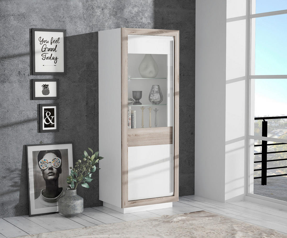 Standvitrine  B/H/T: ca. 73,3x197x53 cm Canne_Vitrine CQNV711LB-C141 - (73,30/197,00/53,00cm)