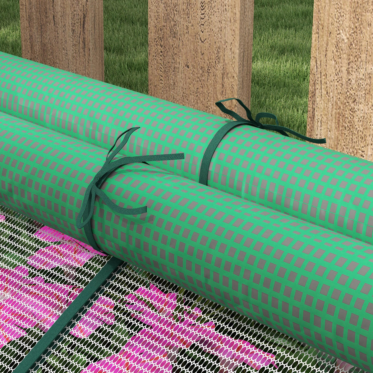 Outsunny Gewächshaus B/H/L: ca. 92x180x92 cm Gewächshaus - grün (92,00/92,00/180,00cm) - Outsunny