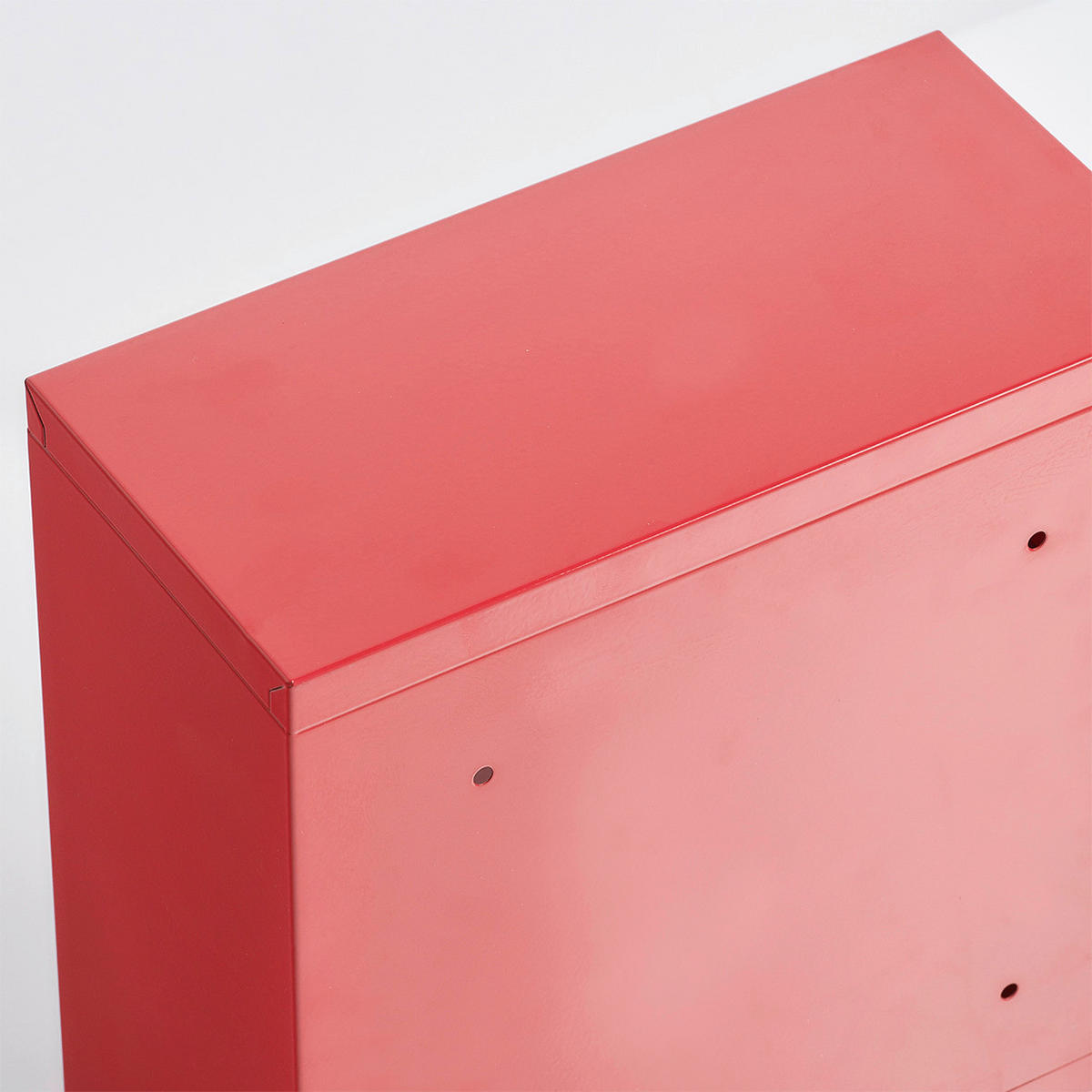 Zeller Medizinschrank rot Metall B/H/L: ca. 12x45x25 cm Medizinschrank - rot (25,00/12,00/45,00cm) - Zeller