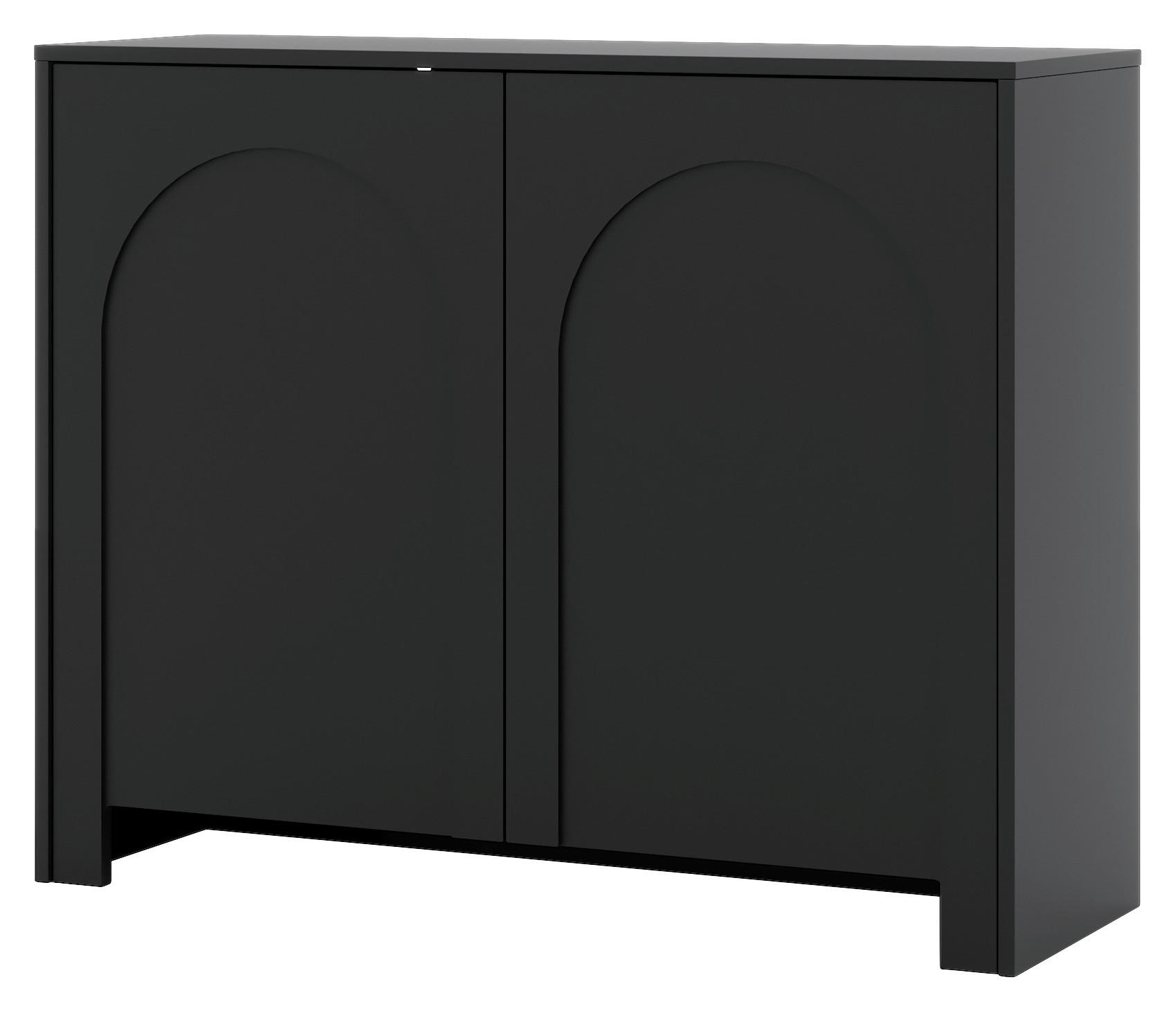 Kommode ARCO schwarz B/H/T: ca. 100x81x35 cm ARCO - schwarz (100,00/81,00/35,00cm) - WIPMEB