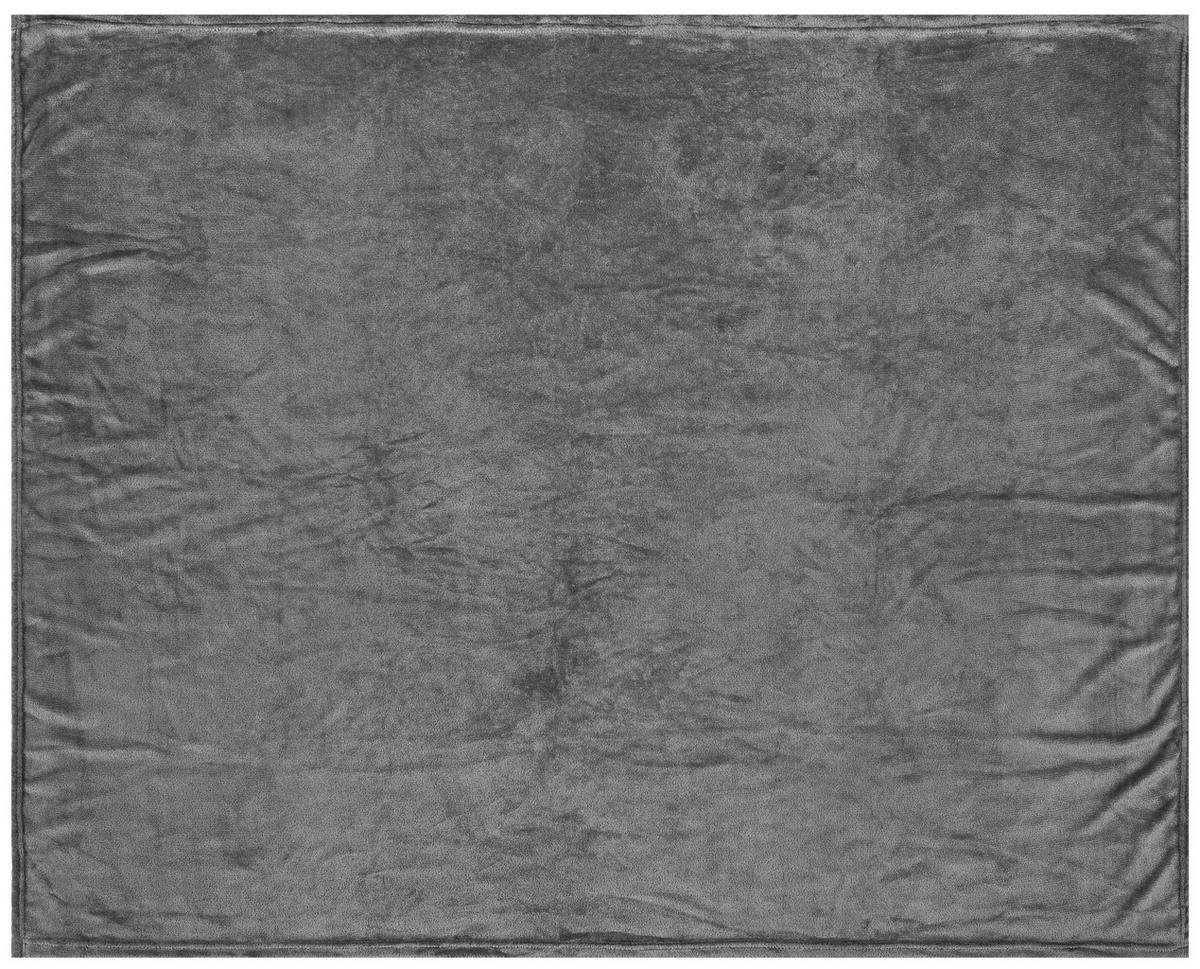Flanelldecke Flanelldecke_XXL 160x220cm grau - grau (160,00/220,00cm)