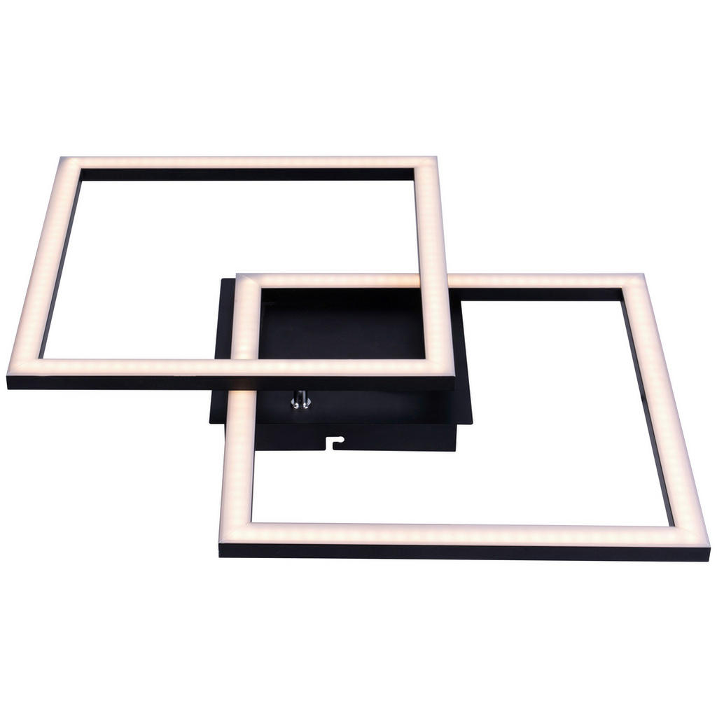 Thumbnail - Pocoline LED-Deckenleuchte schwarz Kunststoff B/H/L: ca. 40x6,5x40 cm