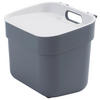Curver Abfalleimer dunkelgrau B/H/L: ca. 18,6x20,3x25 cm Abfalleimer_ca.5l - dunkelgrau (25,00/18,60/20,30cm) - Curver