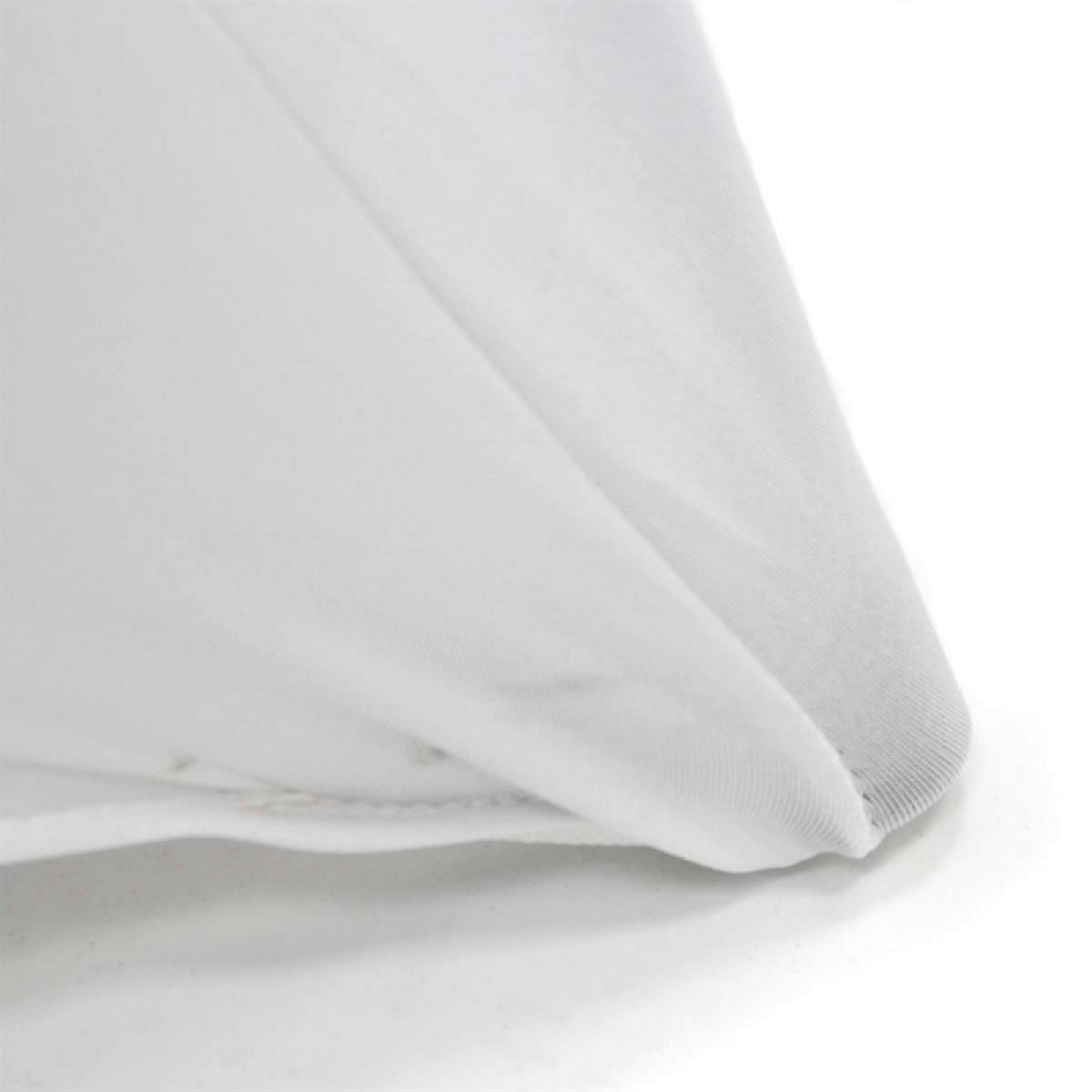 VCM Stretch-Husse für Stehtisch weiß Polyester-Mischgewebe H/D: ca. 110x80 cm Stretch-Husse_für_Stehtisch - weiß (80,00/110,00cm) - VCM