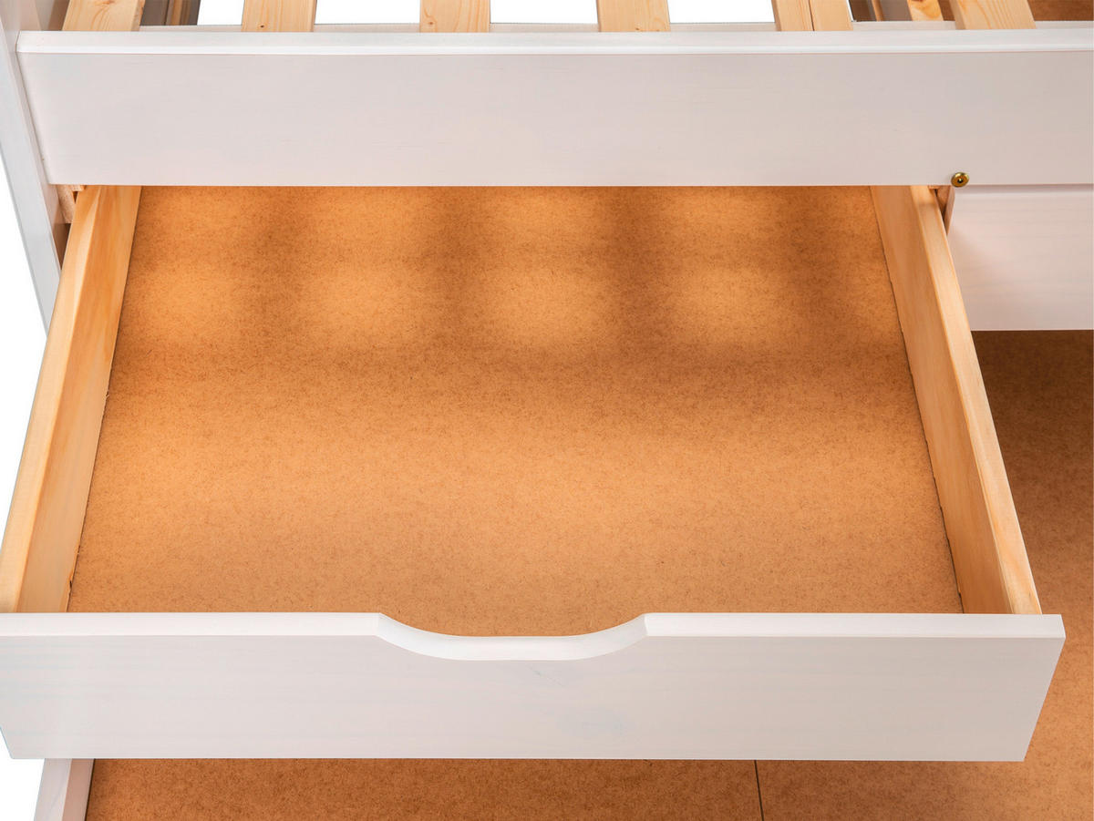 Funktionsbett Ulli weiß Liegefläche B/L: ca. 90x200 cm Ulli - weiß (98,00/63,00/205,00cm)