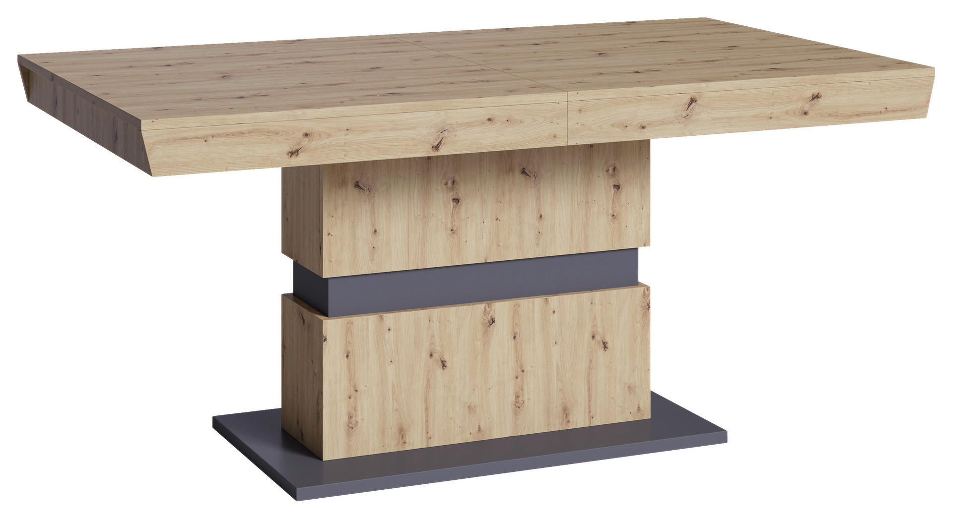 Tisch MATTHEW Eiche Nachbildung anthrazit B/H/T: ca. 160x75x90 cm MATTHEW - Eiche/anthrazit (160,00/75,00/90,00cm) - byLIVING