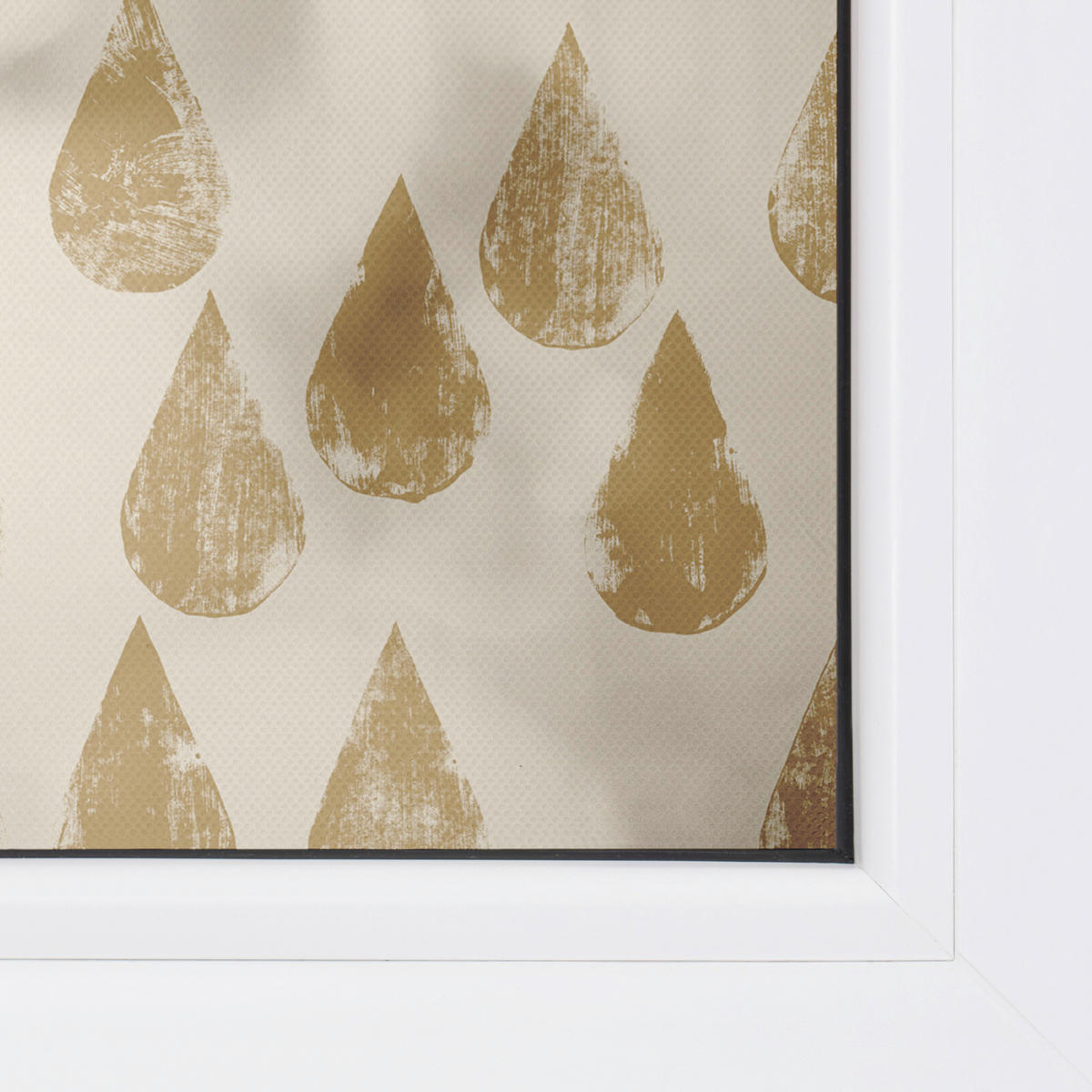 LICHTBLICK Fensterfolie Golden Drops Tropfen Golden Drops gold B/L: ca. 50x100 cm Golden Drops - gold (50,00/100,00cm) - LICHTBLICK