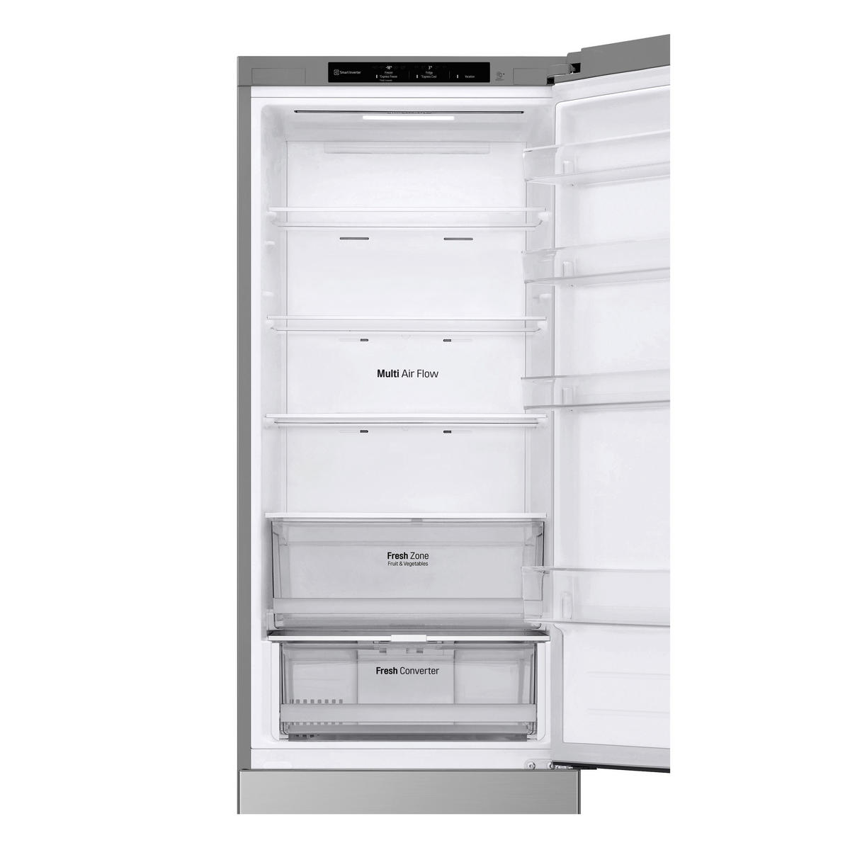 LG Kühl-/Gefrierkombination GBV22NCCPY Inox B/H/T: ca. 59,5x203x67,5 cm Kühl-/Gefrierkombi GBV22NCCPY - Inox (59,50/203,00/67,50cm) - LG