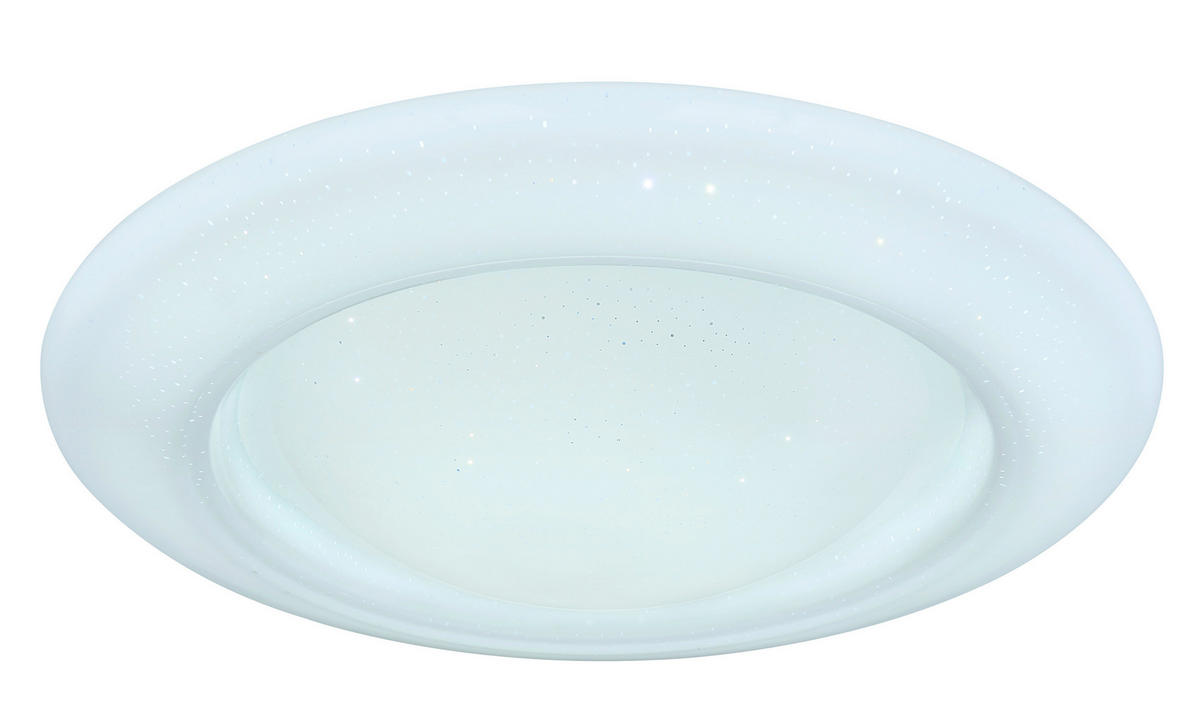 GLOBO LED-Deckenleuchte RAVA 48417-36 weiß Metall Kunststoff H/D: ca. 10,5x51 cm 2 Brennstellen RAVA - weiß (51,00/10,50cm) - GLOBO