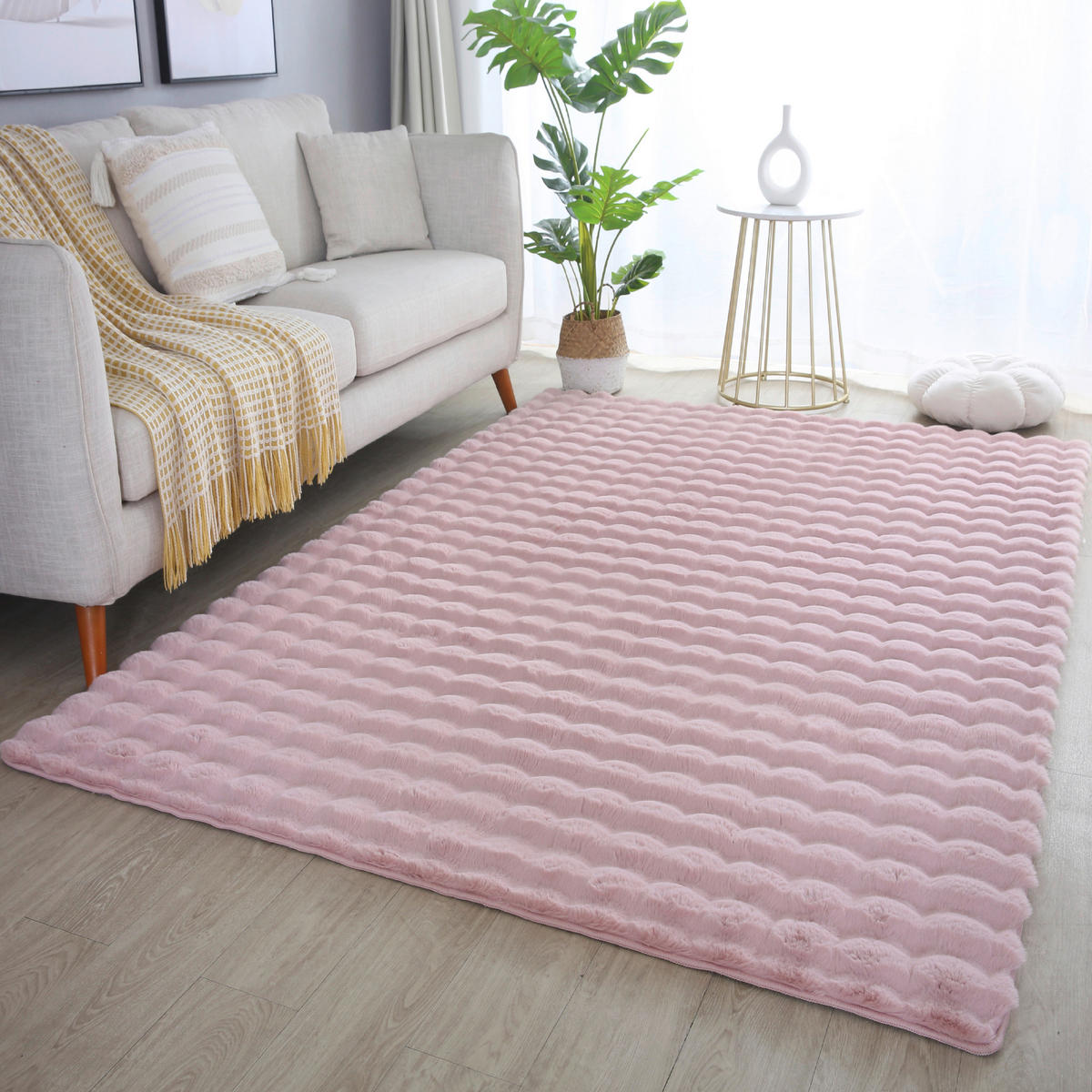 Ayyildiz Teppich AMBIANCE rosa B/L: ca. 140x200 cm AMBIANCE - rosa (140,00/200,00cm) - Ayyildiz