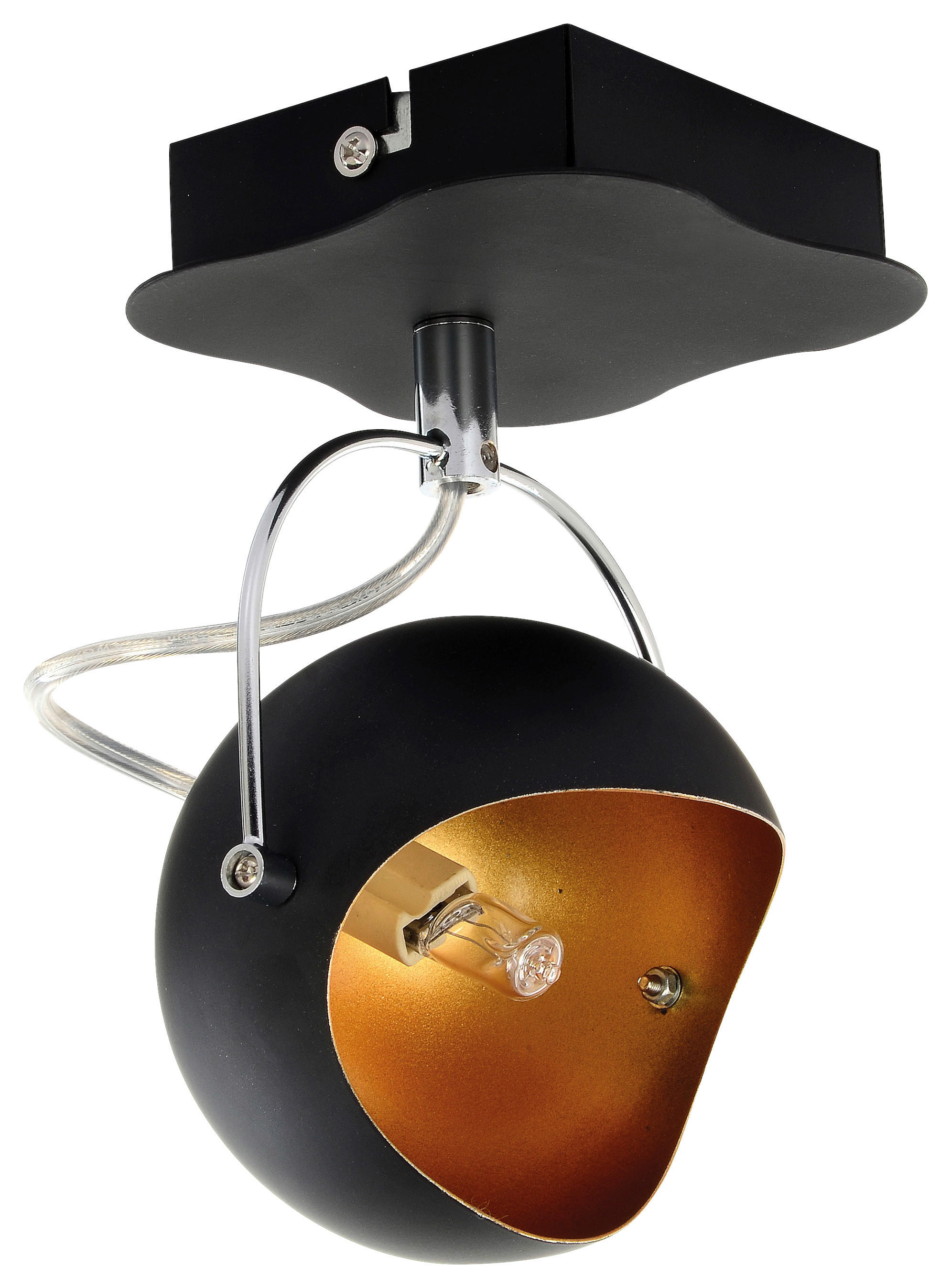 Britop Lighting Wandleuchte Kana 2722104 schwarz gold Metall G9 günstig online kaufen