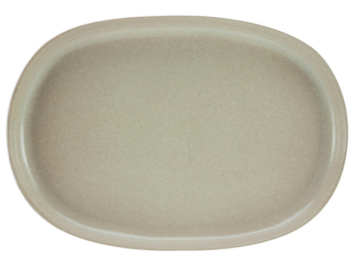 CreaTable Servierplatte Uno Sand sand Steinzeug Uno Sand - sand - CreaTable