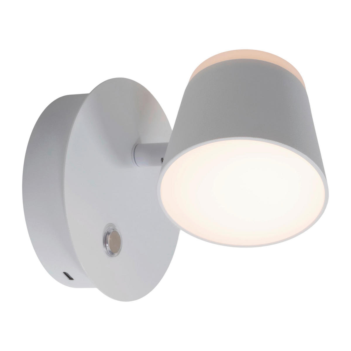 Näve Leuchten LED-Wandleuchte weiß Metall Kunststoff B/H/T: ca. 12x12x14,5 cm TONDO - weiß (12,00/12,00/14,50cm) - Näve Leuchten