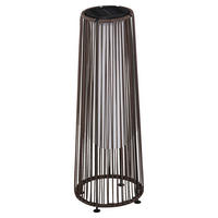 Solarleuchte braun Stahl Kunststoff B/H/L: ca. 21,5x61x21,5 cm Solarleuchte - braun (21,50/21,50/61,00cm) - Outsunny