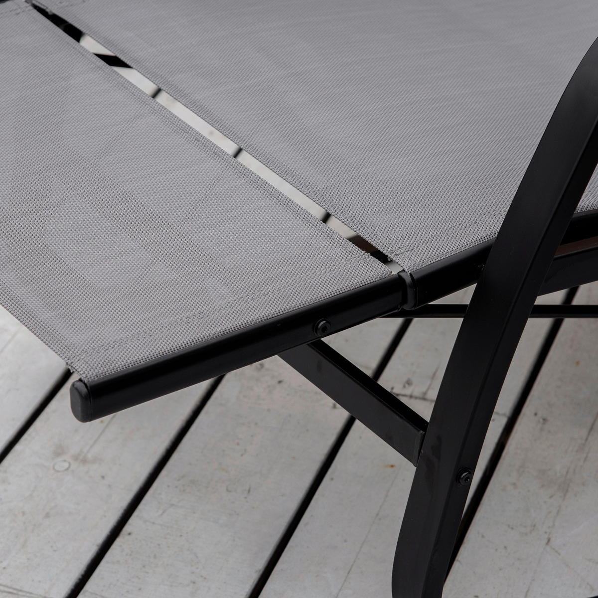 Outsunny Schaukelstuhl grau Metall B/H/L: ca. 64x96,5x90 cm Schaukelstuhl - grau (90,00/64,00/96,50cm) - Outsunny