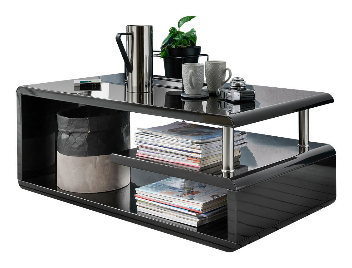 Couchtisch Pico schwarz Hochglanz B/H/T: ca. 110x42x60 cm Pico - schwarz (110,00/42,00/60,00cm)