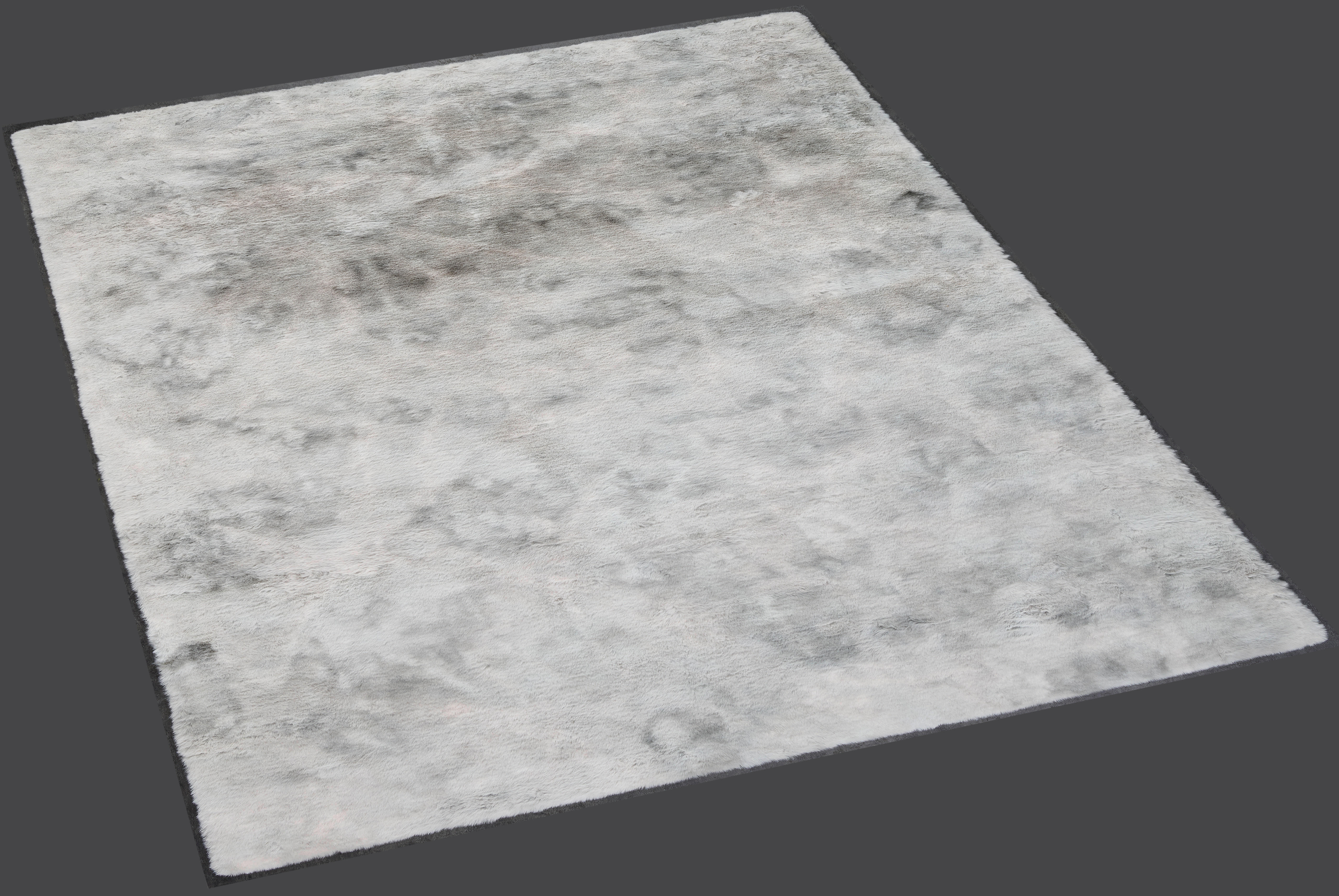 Thumbnail - Fellimitat Moyo Batik silber B/L: ca. 120x160 cm