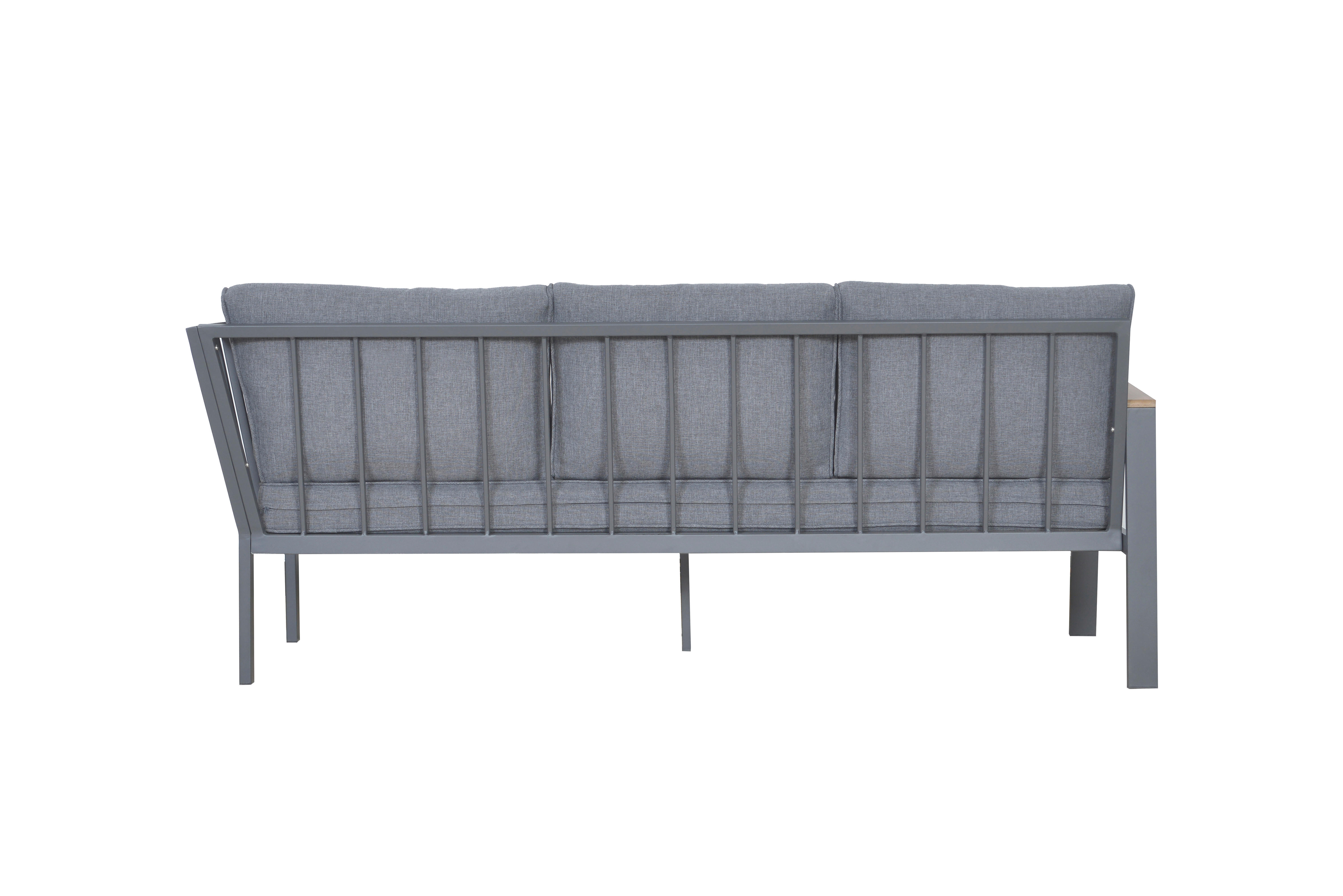 Loungeset Rhodos grau Aluminium Rhodos - grau