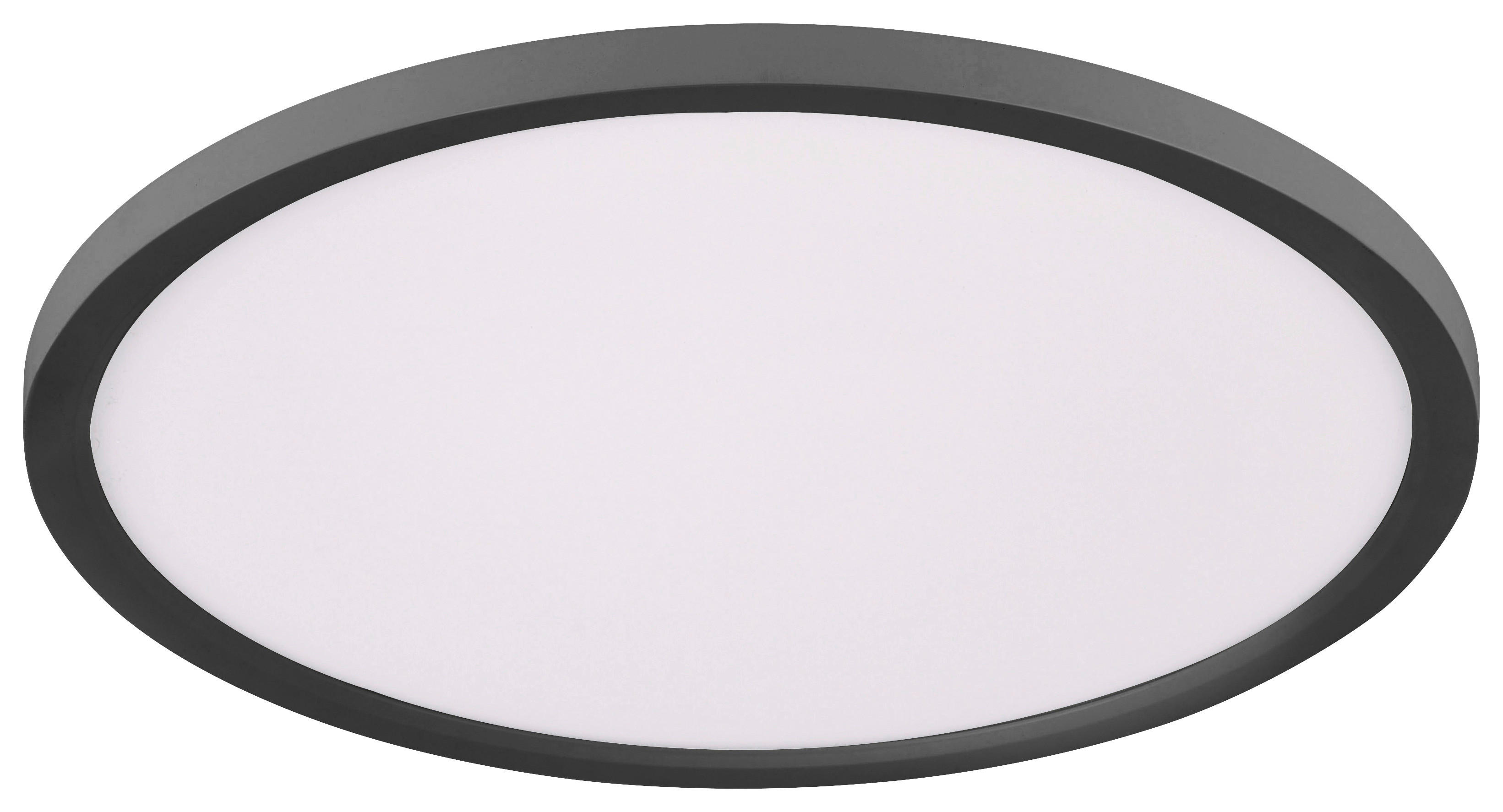 Just Light LED-Deckenpanel FLAT 15571-18 weiß schwarz Kunststoff Metall H/D: ca. 4,5x40 cm 1 Brennstellen FLAT - weiß/schwarz (40,00/4,50cm) - Just Light