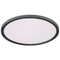 Just Light LED-Deckenpanel FLAT 15571-18 weiß schwarz Kunststoff Metall H/D: ca. 4,5x40 cm 1 Brennstellen FLAT - weiß/schwarz (40,00/4,50cm) - Just Light