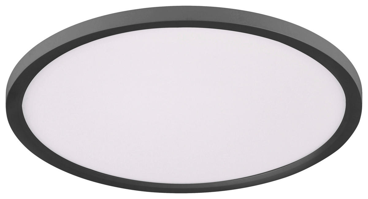 Just Light LED-Deckenpanel FLAT 15571-18 weiß schwarz Kunststoff Metall H/D: ca. 4,5x40 cm 1 Brennstellen FLAT - weiß/schwarz (40,00/4,50cm) - Just Light