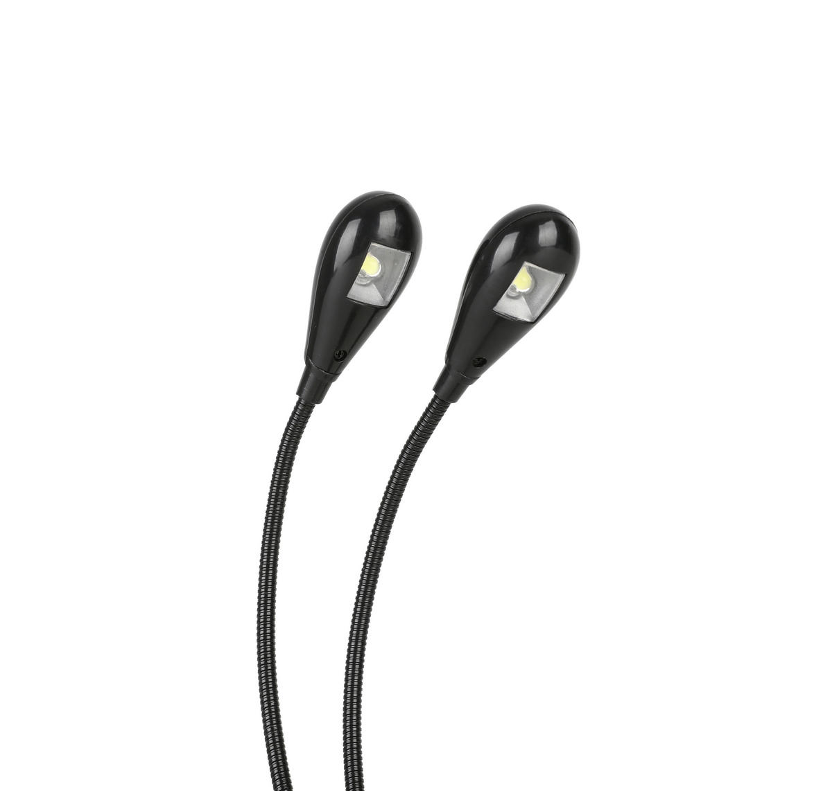 LED-Tischleuchte C31737PO schwarz Kunststoff B/H/T: ca. 5x8x21 cm Batterie-Klemmleuchte_Ben - schwarz (5,00/8,00/21,00cm)