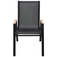 POCOline Stapelstuhl Bari schwarz Stahlrohr B/H/L: ca. 74x91x55 cm Bari - schwarz (55,00/74,00/91,00cm) - POCOline