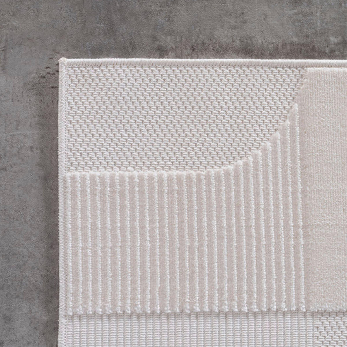 Ayyildiz Kurzflorteppich DOHA creme B/L: ca. 280x370 cm DOHA - creme (280,00/370,00cm) - Ayyildiz