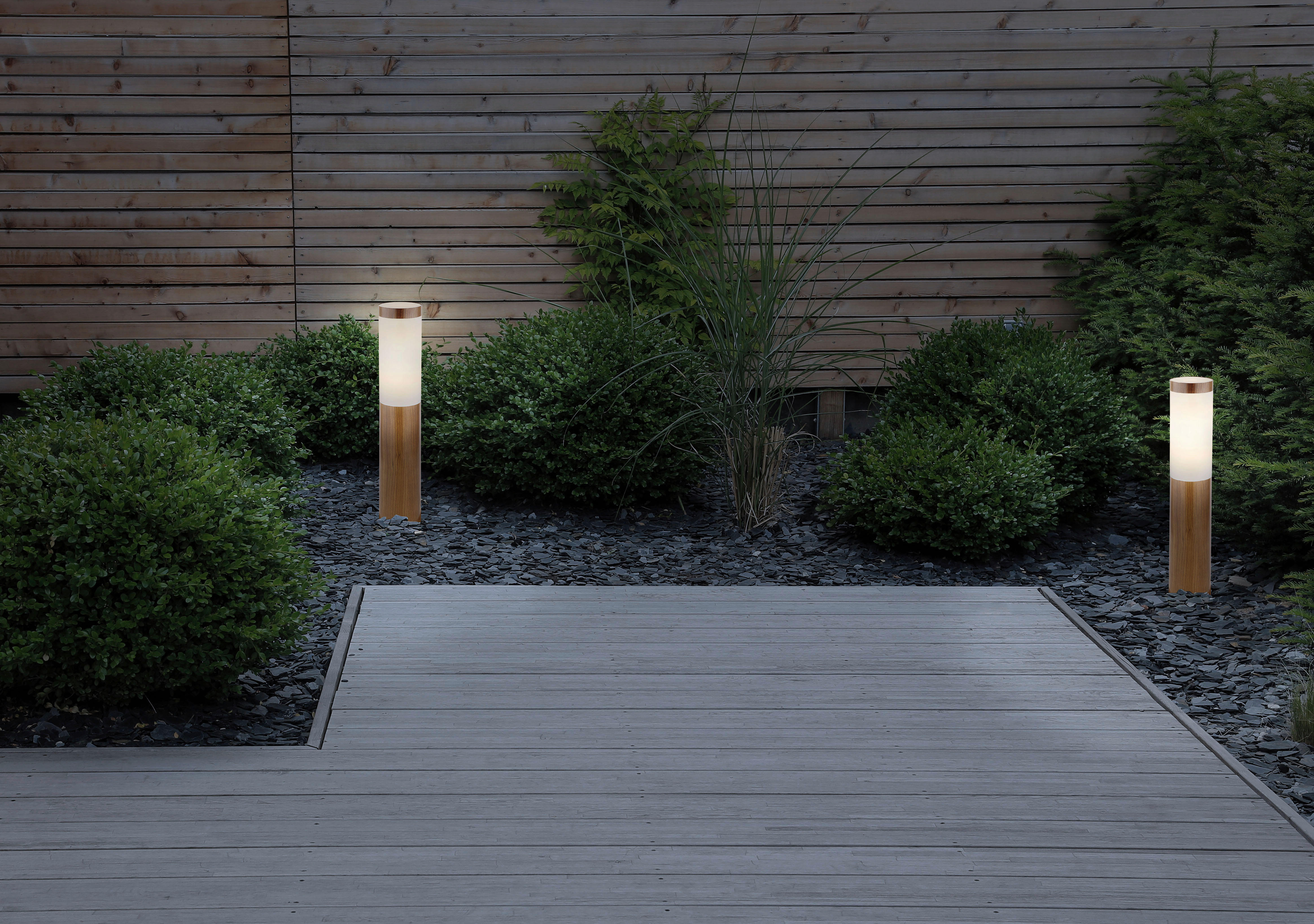 Außenleuchte braun Opal H/D: ca. 45x12,7 cm BOSTON - braun/Opal (12,70/45,00cm) - GLOBO