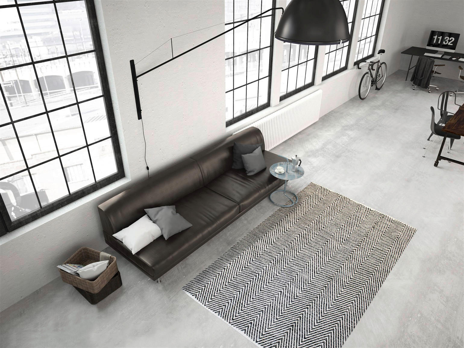 Kayoom Flachflorteppich Aperitif 510 grau B/H/L: ca. 80x0,7x150 cm Aperitif 510 - grau (150,00/80,00/0,70cm) - Kayoom