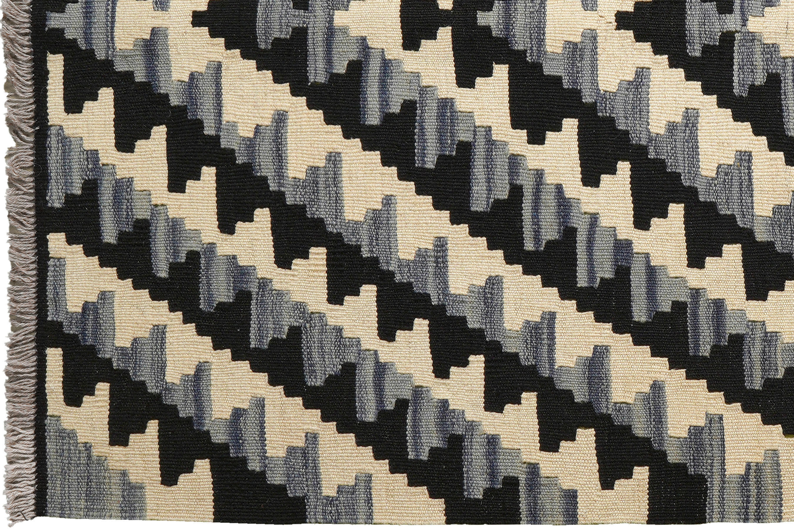 Thumbnail - PersaTepp Teppich Kelim Gashgai schwarz B/H/L: ca. 108x1x153 cm