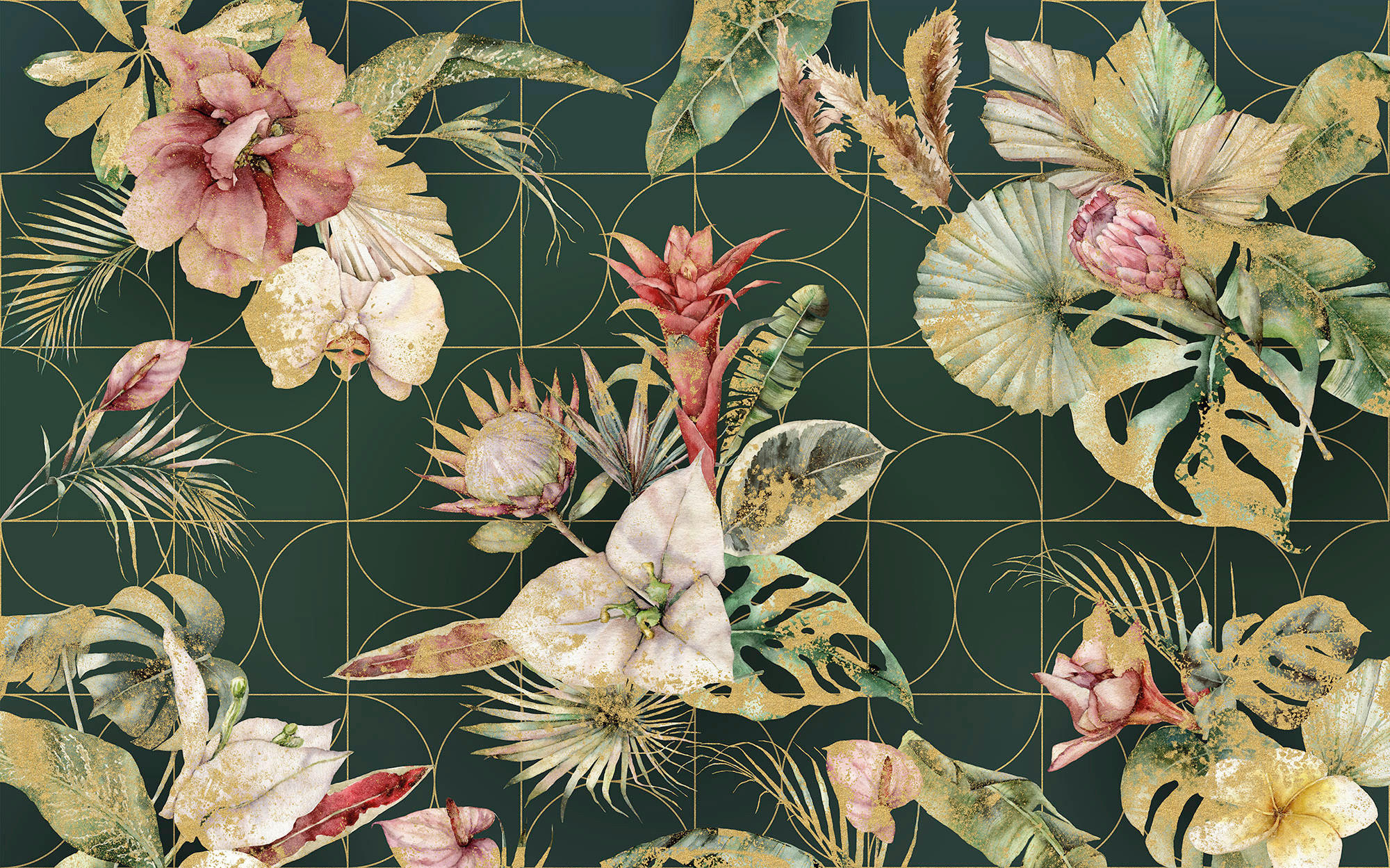 Komar Fototapete Golden Growth B/L: ca. 400x250 cm Golden Growth - (400,00/250,00cm) - Komar