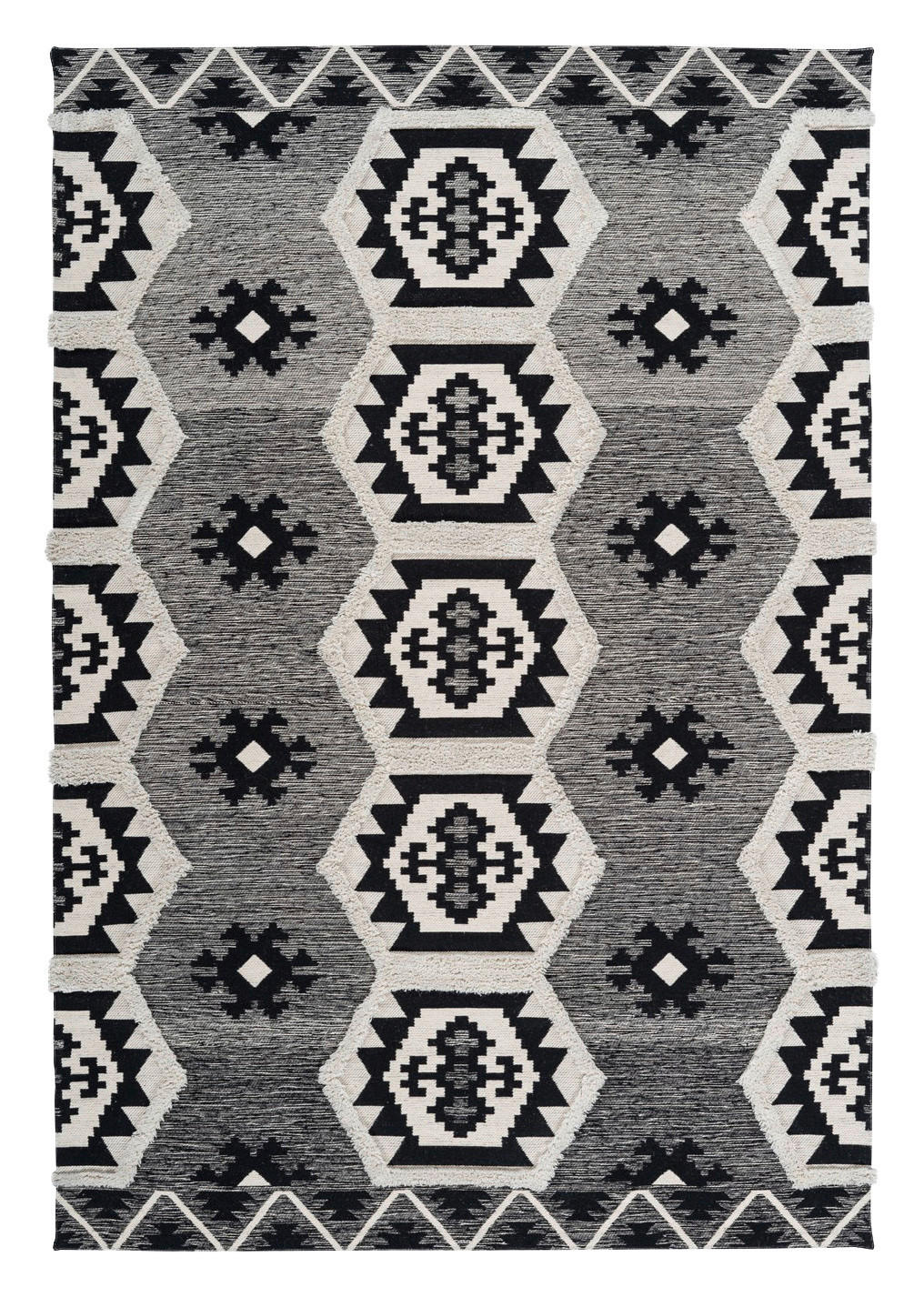 Arte Espina Kurzflorteppich Ethnie 325 grau B/H/L: ca. 160x1x230 cm Ethnie 325 - grau (230,00/160,00/1,00cm) - Arte Espina