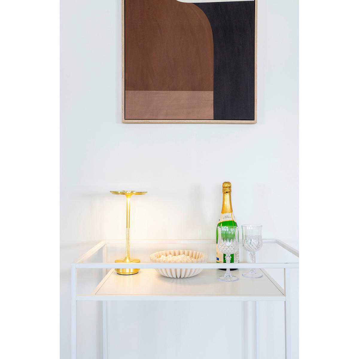 Servierwagen Vita weiß Melamin B/H/L: ca. 68x79x40 cm Vita - weiß (40,00/68,00/79,00cm)