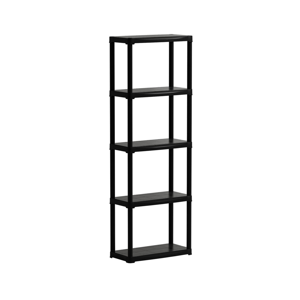 Artplast Kunststoffregal Tempo schwarz Polypropylen B/H/L: ca. 30x176x60 cm Tempo - schwarz (60,00/30,00/176,00cm) - ArtPlast