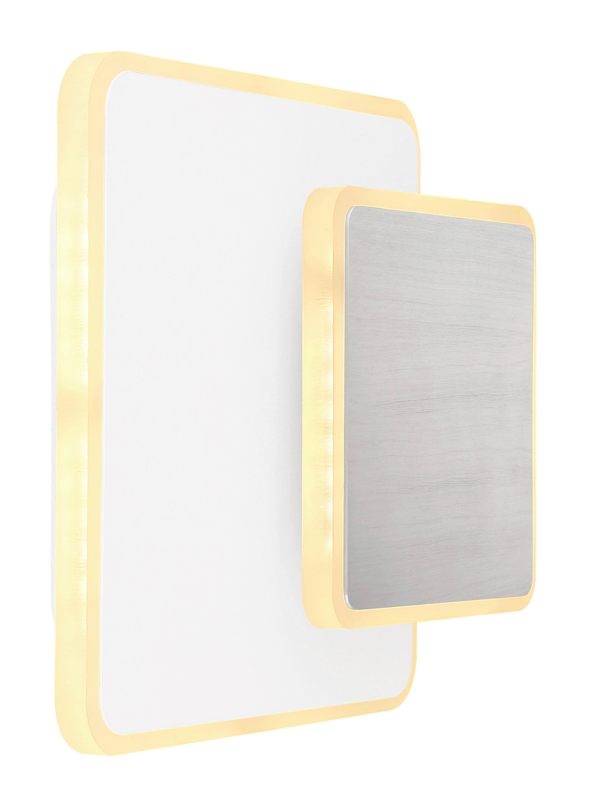 GLOBO LED-Wandleuchte weiß Opal Acryl Metall B/H: ca. 20x17 cm MANY - weiß/Opal (20,00/17,00cm) - GLOBO