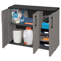 ArtPlast Kunststoffschrank Easy grau B/H/L: ca. 37x84x102 cm Easy - grau (102,00/37,00/84,00cm) - ArtPlast