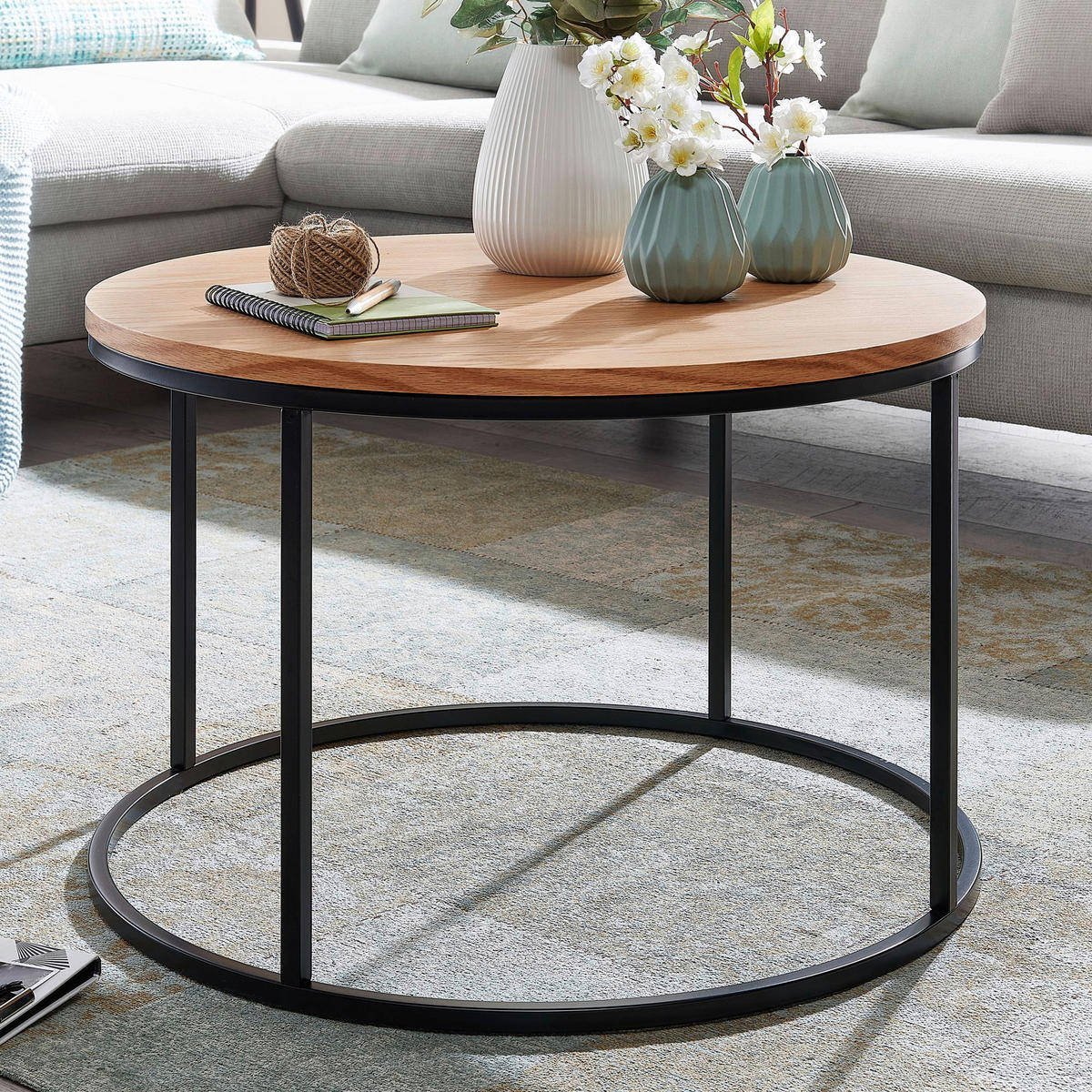 Couchtisch braun B/H/T: ca. 70x45x70 cm Couchtisch - braun (70,00/45,00/70,00cm) - Wohnling