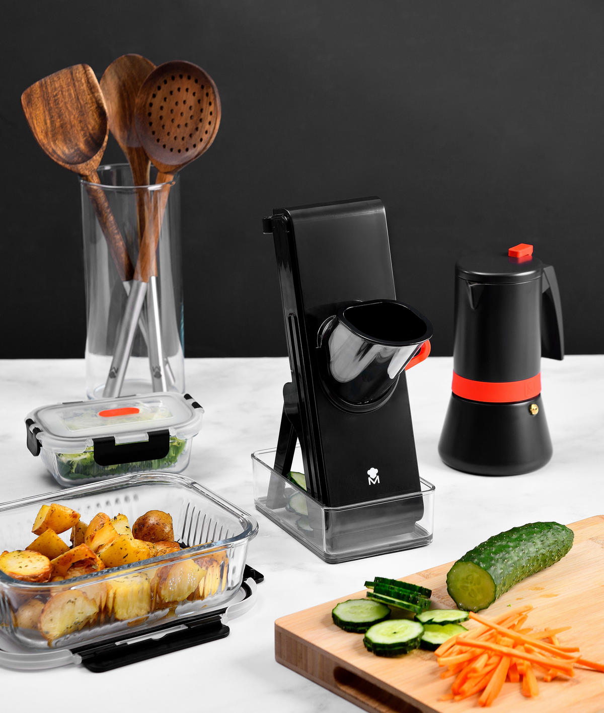 MASTERPRO Vorratsdose EXCELLENCE schwarz EXCELLENCE - schwarz/transparent - MASTERPRO