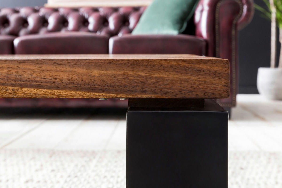 Couchtisch braun B/H/T: ca. 115x35x60 cm Couchtisch - braun (115,00/35,00/60,00cm) - Wohnling