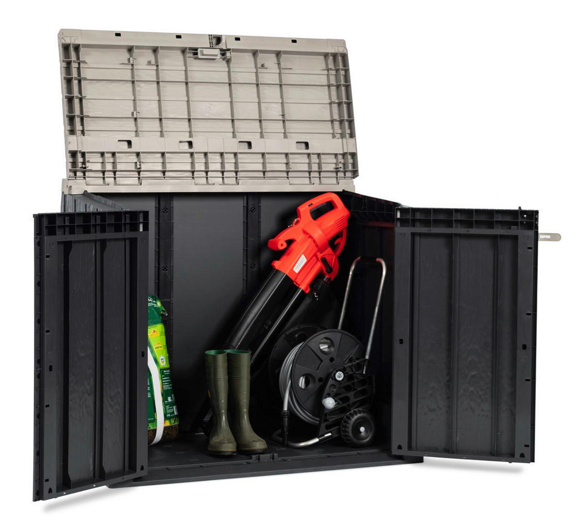 Toomax Mülltonnenbox Stora Way grau B/H/L: ca. 111x74,5x129,5 cm Stora Way - anthrazit/grau (129,50/111,00/74,50cm) - Toomax