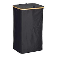 Zeller Wäschesammler schwarz Polyester B/H/L: ca. 34x69x415 cm Wäschesammler_mit_Tragetasche - schwarz (415,00/34,00/69,00cm) - Zeller