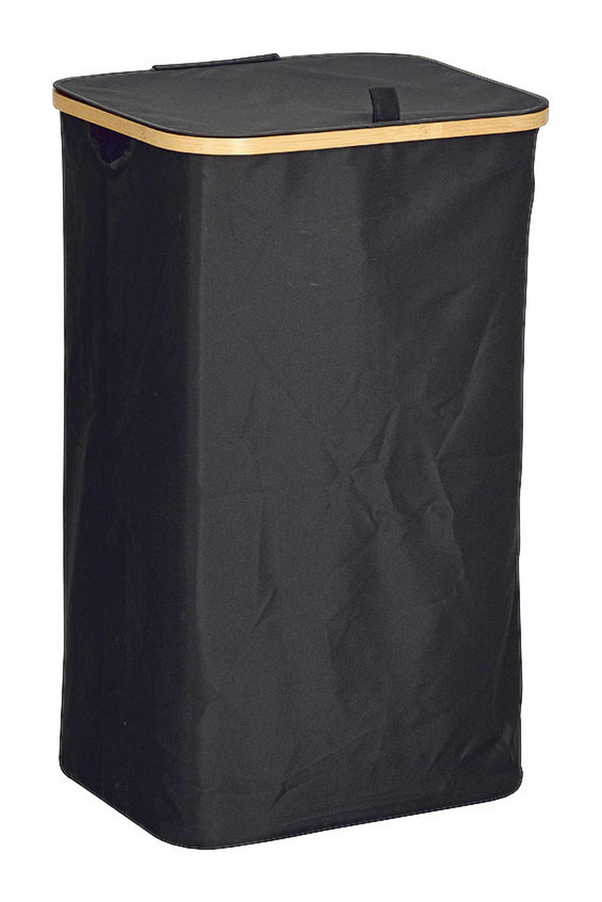 Zeller Wäschesammler schwarz Polyester B/H/L: ca. 34x69x415 cm Wäschesammler_mit_Tragetasche - schwarz (415,00/34,00/69,00cm) - Zeller