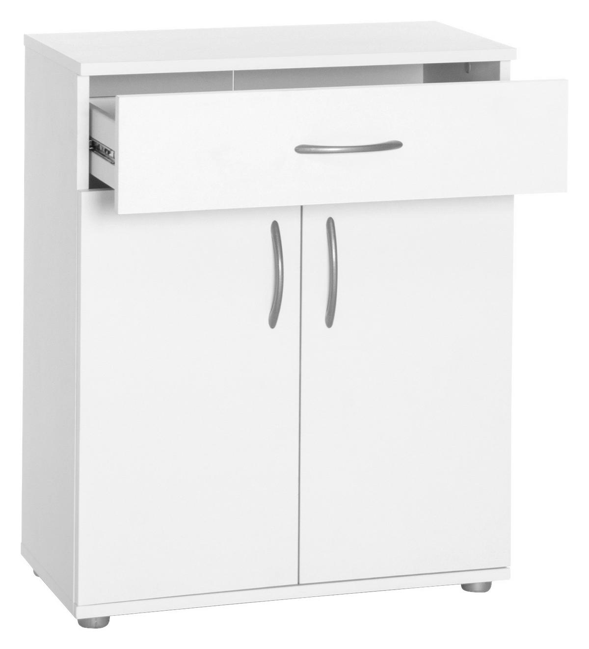 Kommode Peggy 2 weiß B/H/T: ca. 57x68,5x29 cm Peggy 2 - weiß (57,00/68,50/29,00cm)