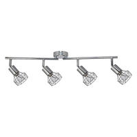POCOline Spotbalken Chrom Metall B/H/L: ca. 21x10x73 cm E14 4 Brennstellen Aurelius - Chrom (73,00/21,00/10,00cm) - POCOline