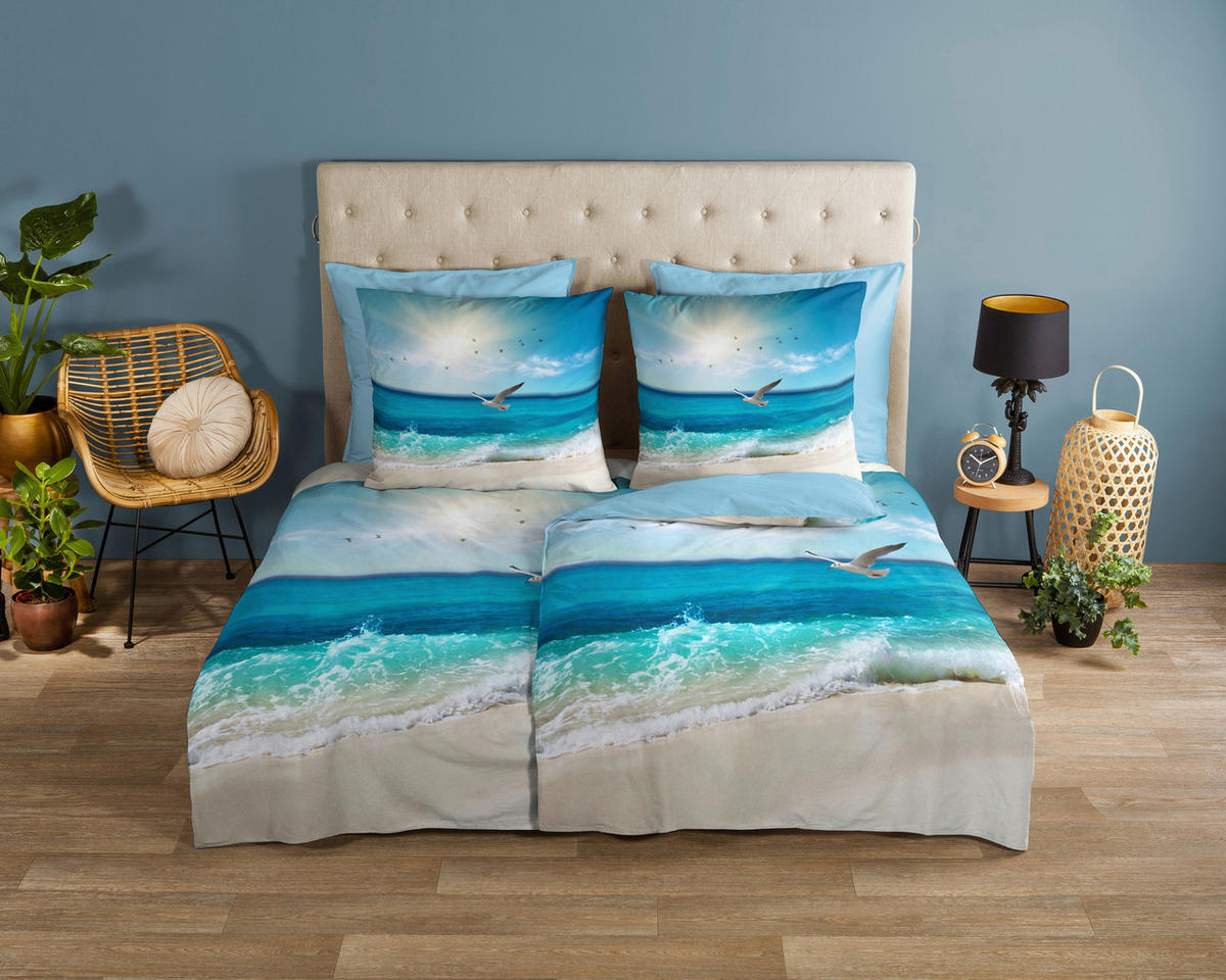 Bettwäsche Sealife Multi Baumwolle B/L: ca. 135x200 cm Sealife - Multi (135,00/200,00cm) - Good Morning