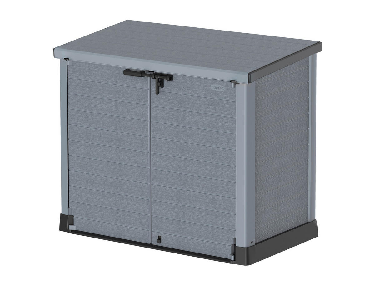VCM Mülltonnenbox 2er StoreAway grau Kunststoff B/H/L: ca. 145x125x83 cm StoreAway - grau (83,00/145,00/125,00cm) - VCM