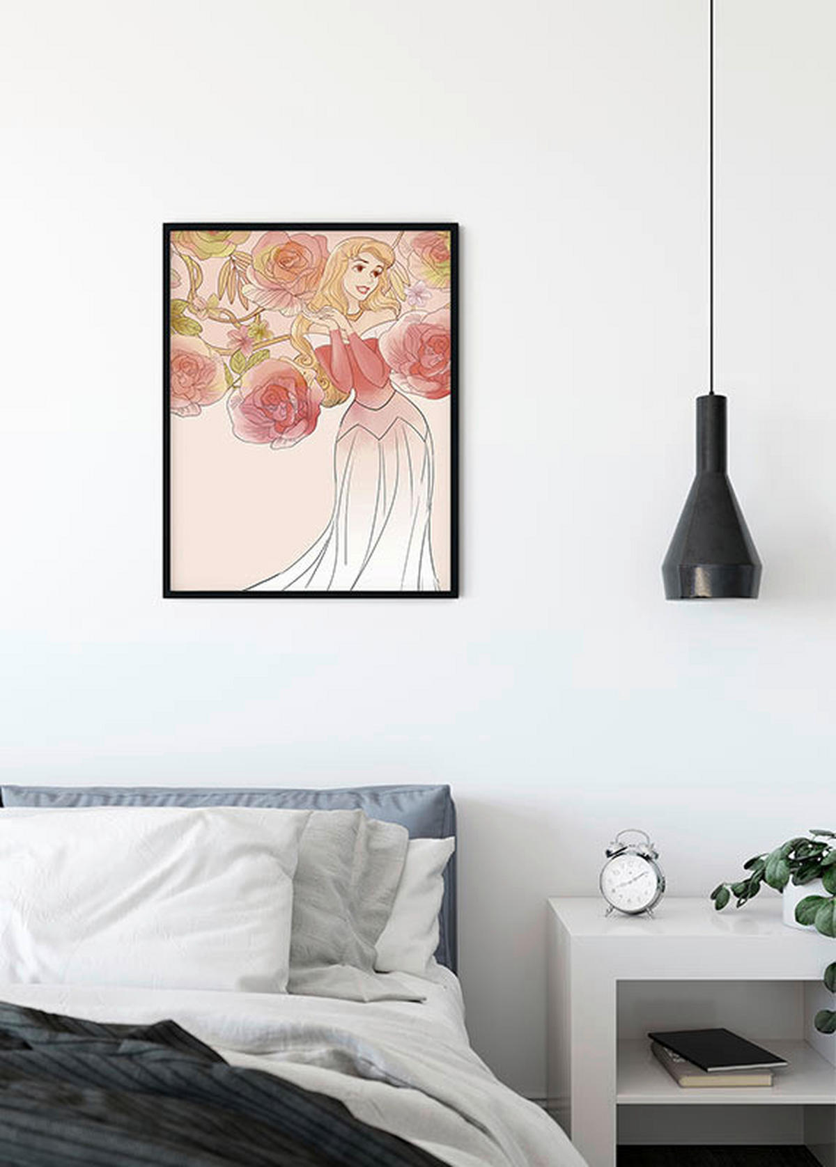 Komar Poster Sleeping Beauty Roses Disney B/L: ca. 30x40 cm Sleeping Beauty Roses - (30,00/40,00cm) - Komar