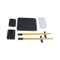 Sushi-Set schwarz Keramik Sushiset - schwarz