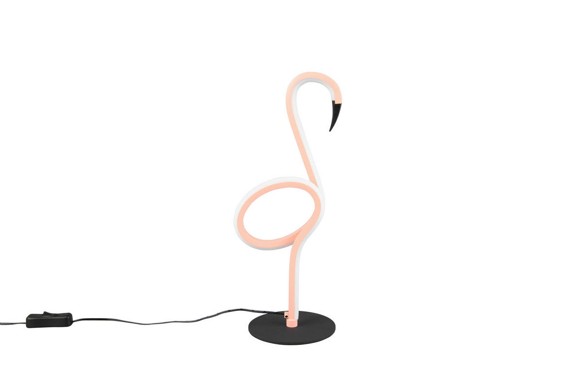 Reality Leuchten LED-Tischleuchte pink Metall B/L: ca. 35x14,5 cm LED-Tischleuchte_Ingo - pink (35,00/14,50cm) - Reality Leuchten